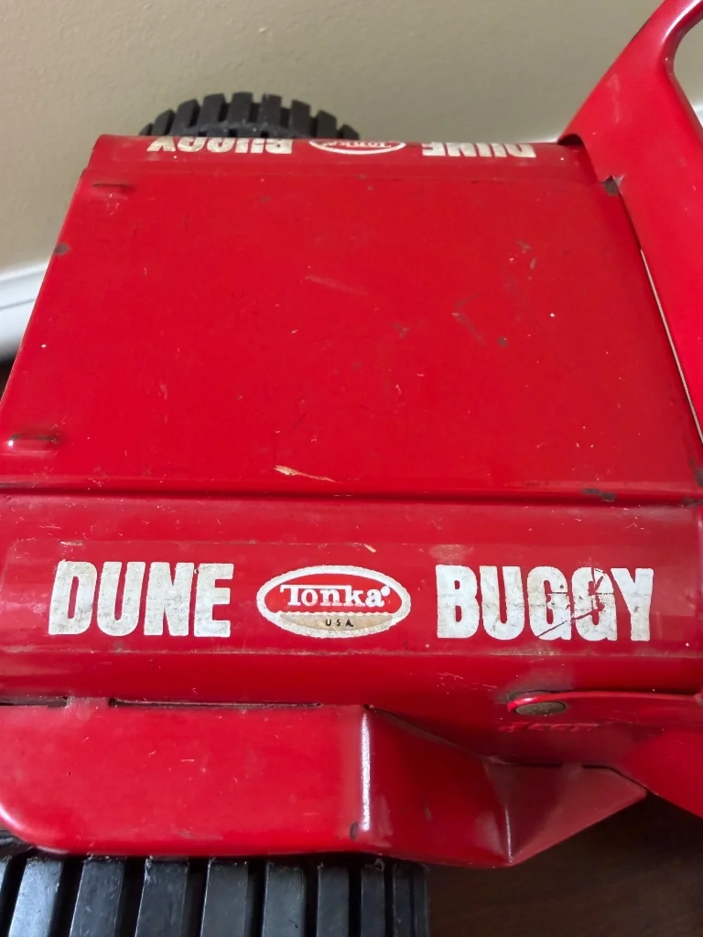 Vintage 1970s Tonka Pressed Steel Red Dune Buggy Jeep No. 2445